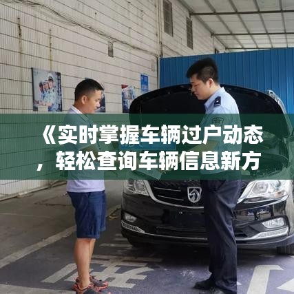 《实时掌握车辆过户动态，轻松查询车辆信息新方式》