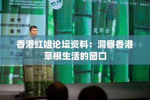 香港红姐论坛资料：洞察香港草根生活的窗口