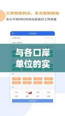 与各口岸单位的实时交互 ，口岸交接含义