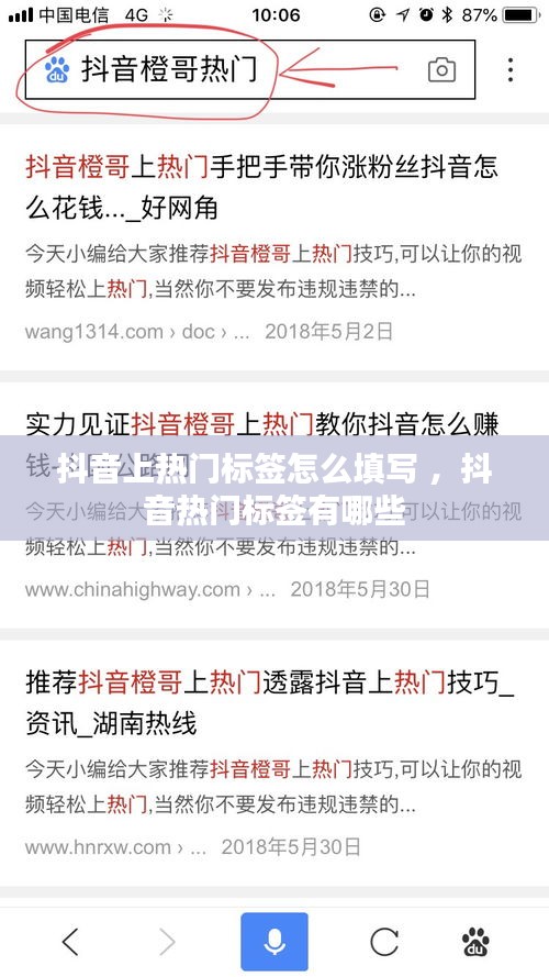 抖音上热门标签怎么填写 ，抖音热门标签有哪些