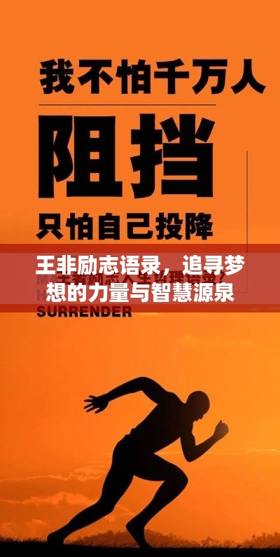 王非励志语录，追寻梦想的力量与智慧源泉