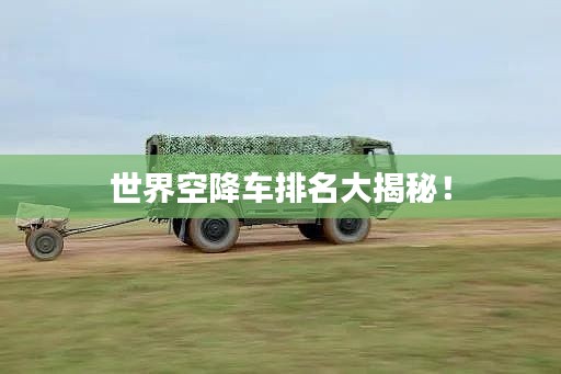 世界空降车排名大揭秘！