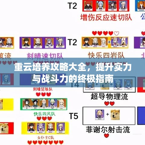重云培养攻略大全，提升实力与战斗力的终极指南