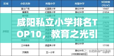 咸阳私立小学排名TOP10，教育之光引领未来之路