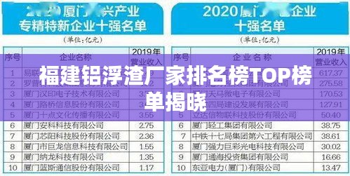 福建铝浮渣厂家排名榜TOP榜单揭晓