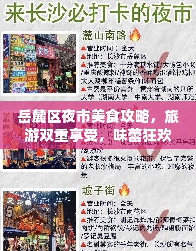 岳麓区夜市美食攻略，旅游双重享受，味蕾狂欢盛宴！