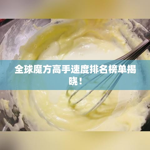 全球魔方高手速度排名榜单揭晓！