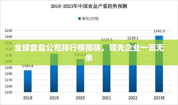 全球食盐公司排行榜揭晓，领先企业一览无余