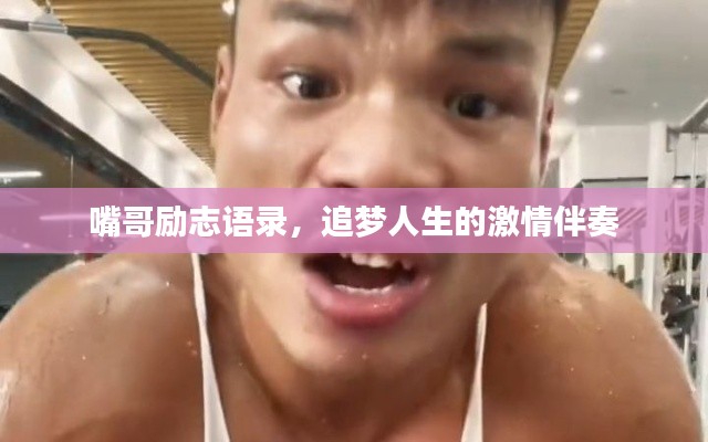 嘴哥励志语录，追梦人生的激情伴奏